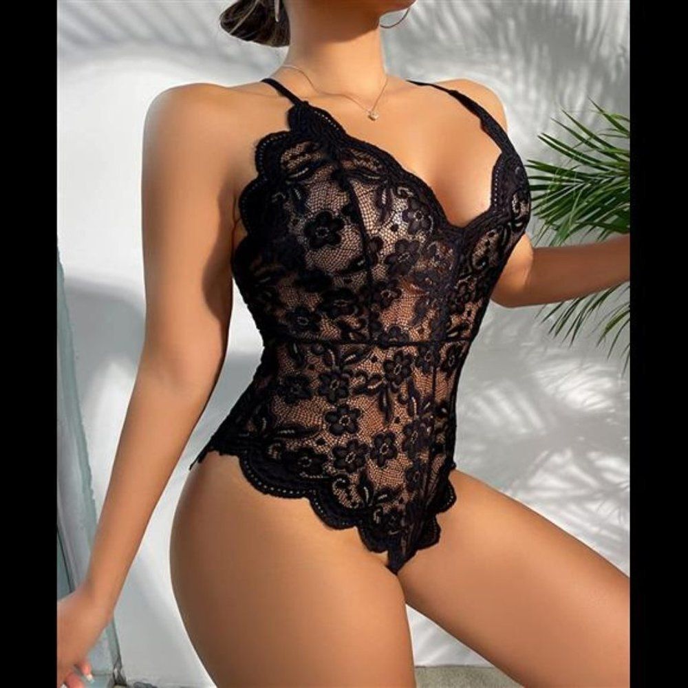 Women Lace Bodysuit One Piece Babydoll